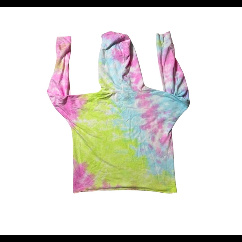 Hooters west Melbourne cropped tye dye hoodie - Picture 2 of 2